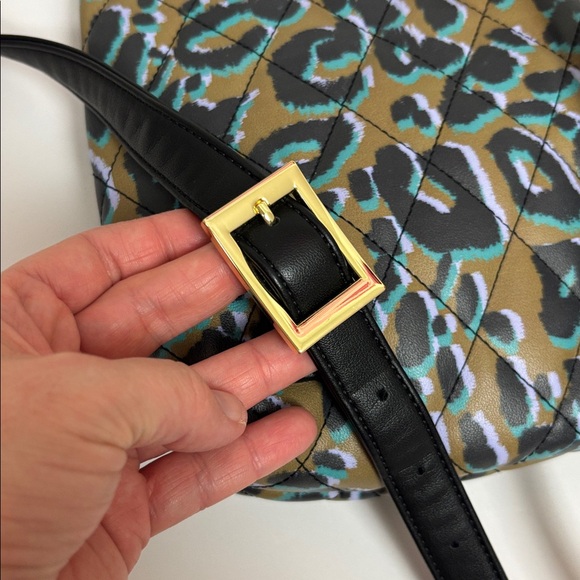 Ted Baker Leopard Print Quilted Mini Backpack - Picture 10 of 11